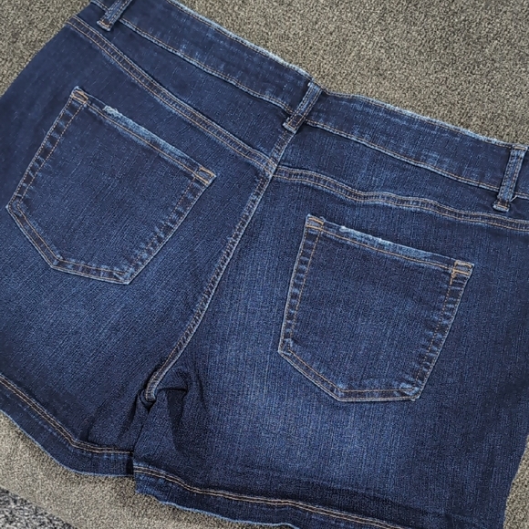 Maurices Dark Blue Denim Shorts - Picture 3 of 6